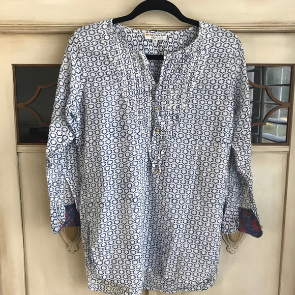 EUC Roberta Roller Rabbit for Piper Lime Henley Tunic - Picture 1 of 8